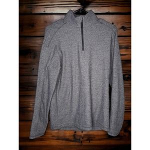 Lululemon Men’s M Gray Heathered 1/3 Zip Hi Neck BUTTERY SOFT